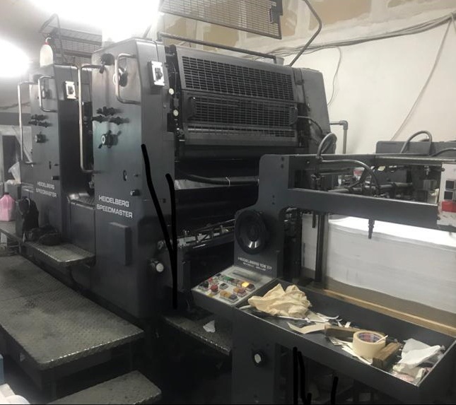 Heidelberg Sm 102 Zp 2 Colors 1990 